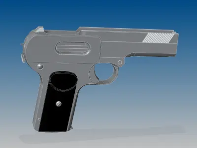 Dreyse M1907 3D model purchase