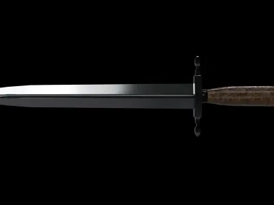 Dagger sword 3D model purchase