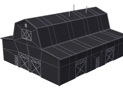 7 PBR Farm Buildings Collection 3D Model Pack