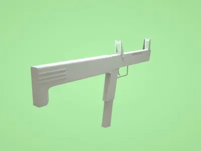PP-90 gun Low-poly 3D model