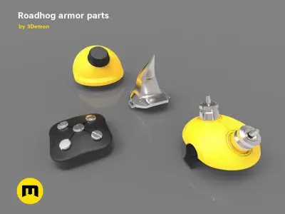 Roadhog more armor pieces 3D print model