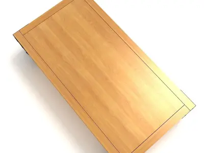 Industrial Cart Coffee Table 3D model purchase