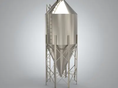 Silo Industrial Structure 3D model