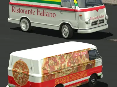 Borgward B 611 Food Truck 3D model