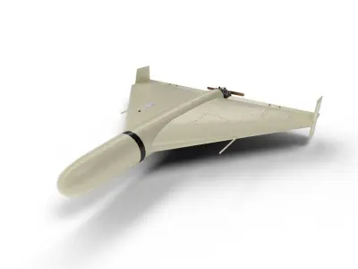 shahed-136 kamikaze drone low-poly Low-poly 3D model