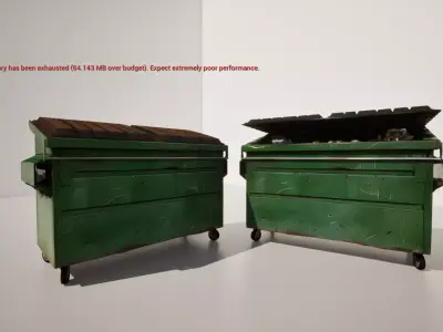 Dumpster 3D model purchase