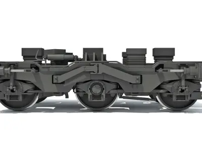 Train Wheels 3D model buy