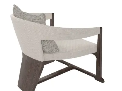 Antique Chair B - Unknown Manufacturer 3D model