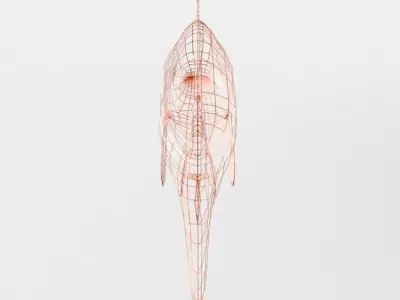 Koi fish Low-poly 3D model