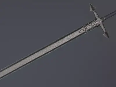 Sword 11 Low-poly 3D model
