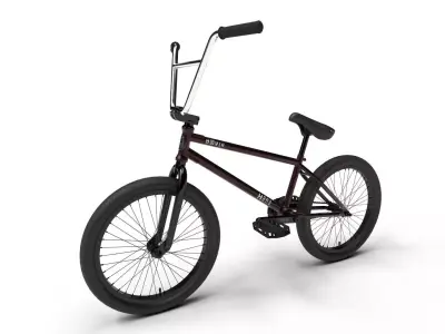 Haro Hoover BMX Merlot - Optimized 3D model
