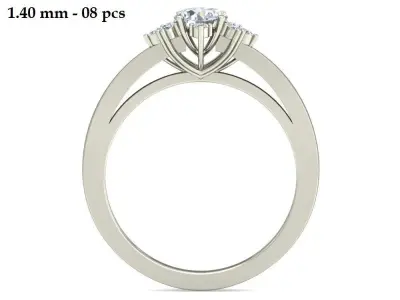 Wedding Ring  3D print model 123