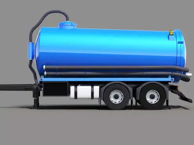 Vacuum Trailer 3D model