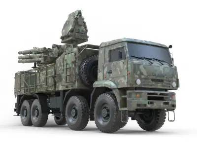 SA 22 Pantsir S1 Camo 3D model