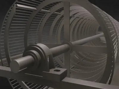 Screw conveyor 3D model get