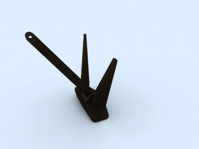 Anchor sword 3D model