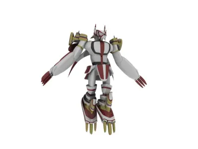 War Greymon Low-poly 3D model