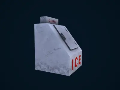 Ice Machine Low-poly 3D model purchase