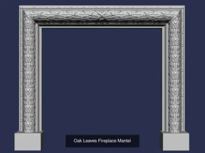 Architectural Fireplace mantel collection 3D Model Pack purchase
