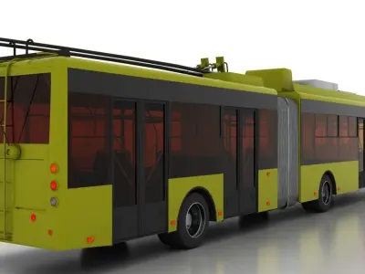 Trolleybus Bogdan T90110 3D model
