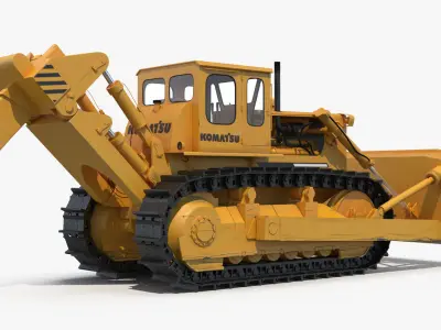 Bulldozer Komatsu 3D model