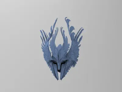 Angel Helmet scar 3D model
