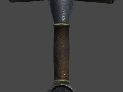 Long sword3 Low-poly 3D model