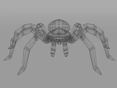 Tarantula spider Low-poly 3D model purchase