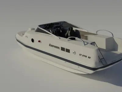 speed boat 3D model purchase