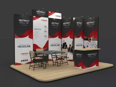 Exhibition booth 3D model 3D model purchase