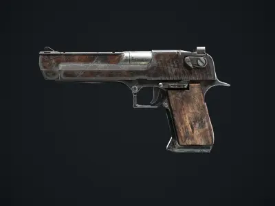 Desert Eagle Low-poly 3D model order