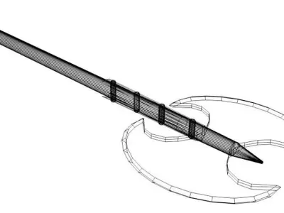 Battle Axe - Double Headed 3D model