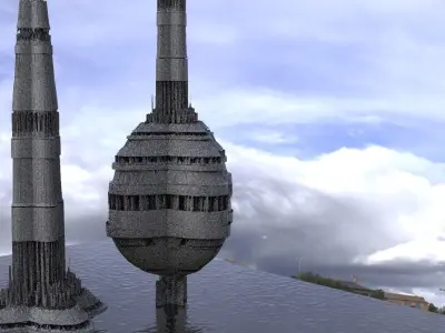 Skyscraper Towers 2  3D model