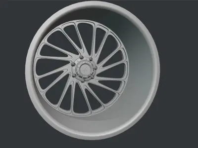 Rogue Forged R23 Ronin wheel 3D print model