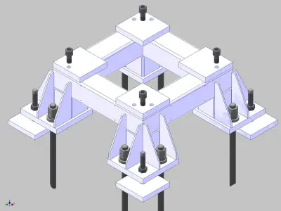 26365-Base for robot KAWASAKI BX100S-Hight 300 3D model
