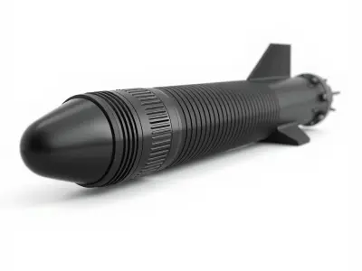 Torpedo Model Pack with HighDetail Features Low-poly 3D model