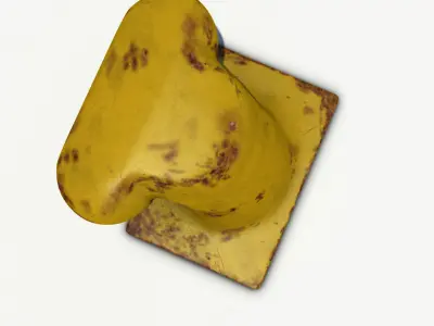 Bollard piece of metal 3D model