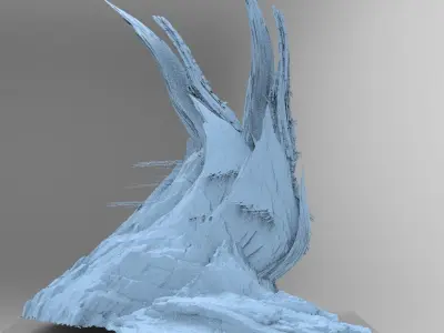 Alien Cliffs rock structure  3D model