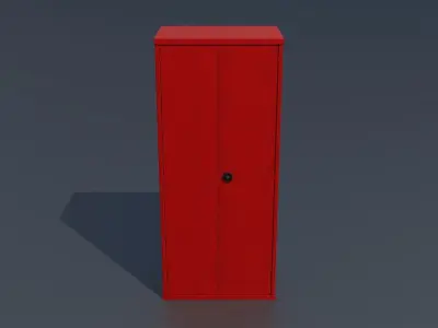 Workshop storage closet large 2 PBR 3D model