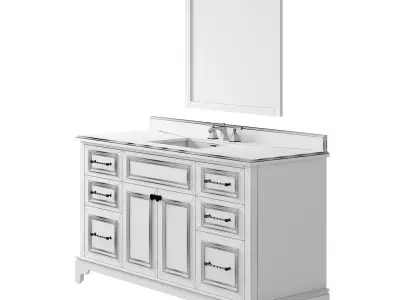 OVE Coachhouse 60 Rosewood Vanity 3D model