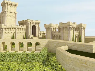 Medieval Castle  3D model purchase