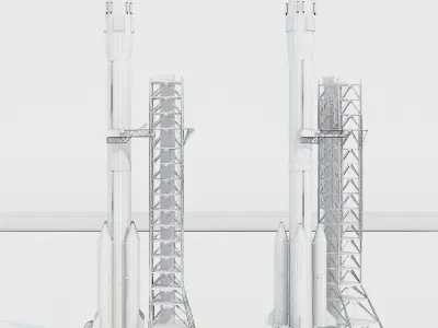 China launch vehicle 3D model