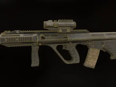 AUG A3 Low-poly 3D model purchase