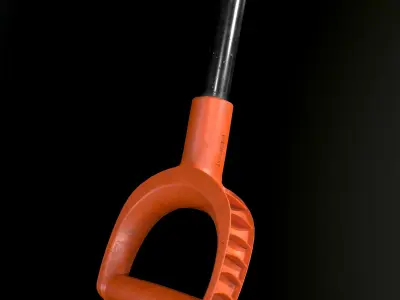 Fiskars worn shovel solid Low-poly 3D model