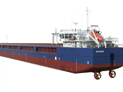 General Cargo Ship hquality 3D model
