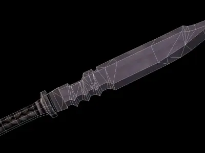 Sword Low-poly 3D model 56