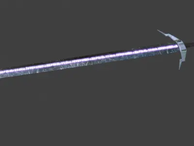 BLACK BLADE SWORD Low-poly 3D model