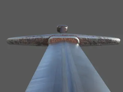 old sword Free low-poly 3D model