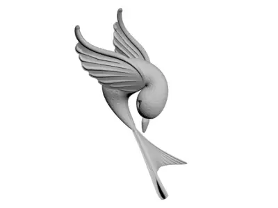 Hummingbird pendant 3D model
