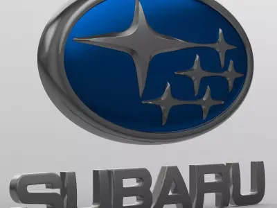 subaru logo 3D model